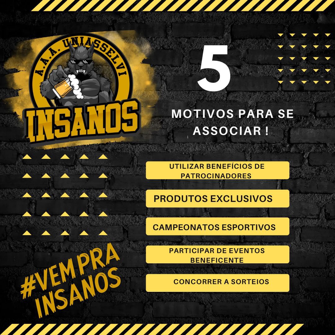 InsanosUni's tweet photo. 💛 Estão esperando oque??
O lobo já clamou por vocês..Venham!

#atletica #insanos #uniasselvi #pantanal #academicos #associados #festas #produtos #lobo #bebidainsana #campeonatoacademico #nivelsuperior #fisioterapia #periciacriminal #fisica #biomedicina #administração #engenharia https://t.co/JmHGkjbfNf