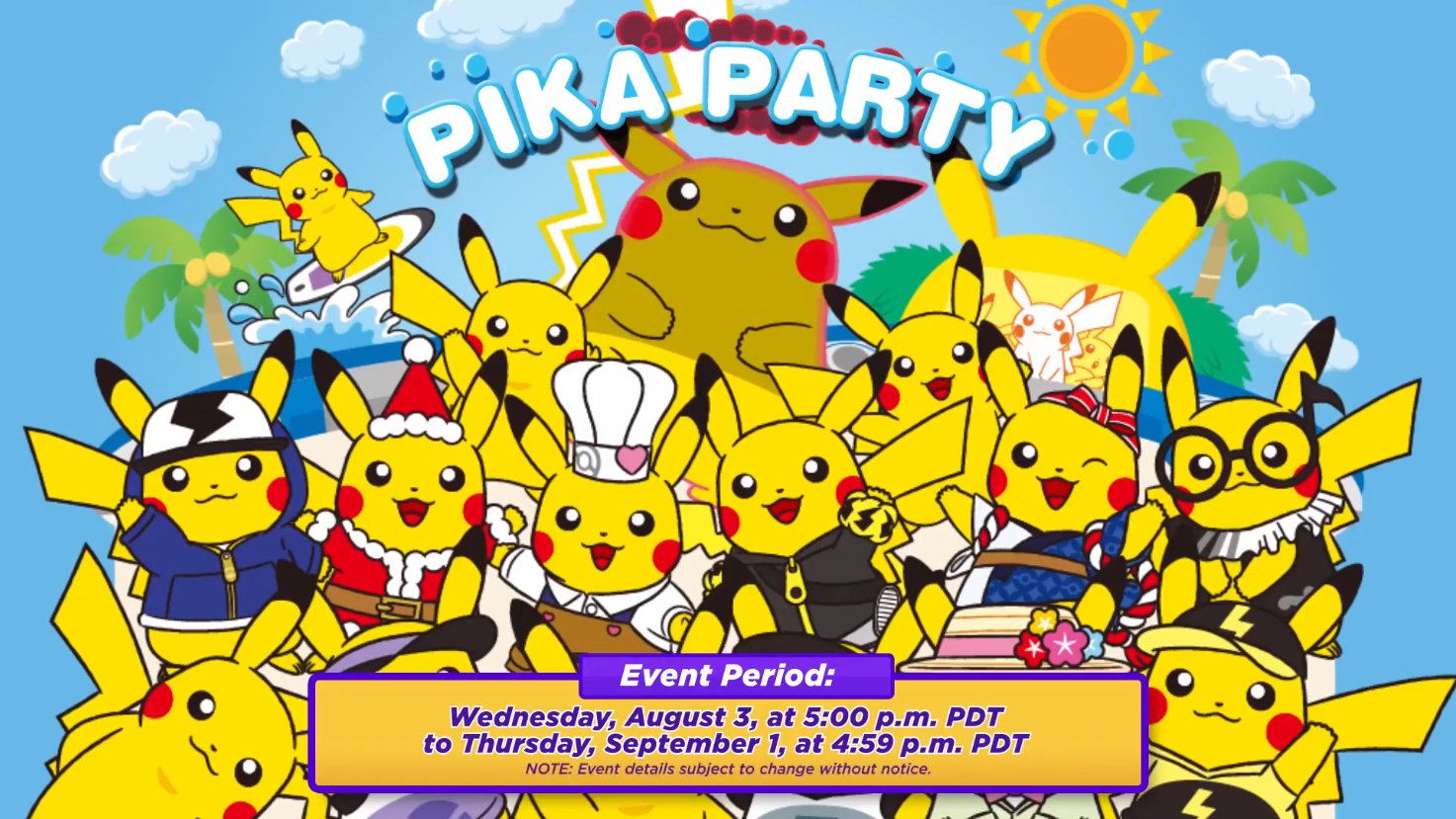 Serebii.net on Twitter: "Serebii Update: A new mode is to come to Pokémon  UNITE: Pika Party. Battles include only Pikachu. Starts tonight Details  being added @ https://t.co/Wo8N0aHtsd https://t.co/VERPd2zAUO" / Twitter