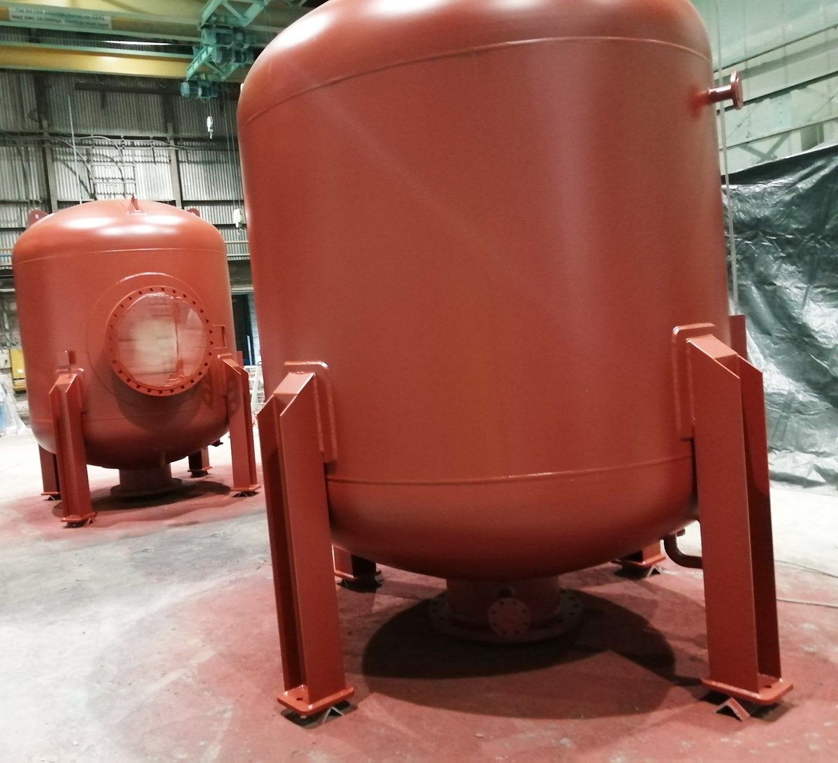 SPC_Paint's tweet photo. Hempel Hempafire Pro 400, 90mins #Intumescent applied, along with @SherwinWilliams Fx2003, 60mins Intumescent for our sister company @BillingtonSteel. We also have 2 #vessels currently in primer.
#industrial #construction #steel #protectivecoatings #multicoat #paint #sheffield https://t.co/5o9KNK3dTv