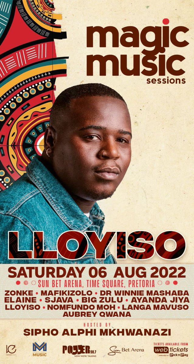 Dedication_N's tweet photo. Don't miss out on this amazing event called #MagicMusicSession that's happening this Saturday at the Sun Bet arena in PTA
Get your tickets now on webtickets
https://t.co/QIE63DnZku
See you there 🤩 https://t.co/O3OnsQZflM