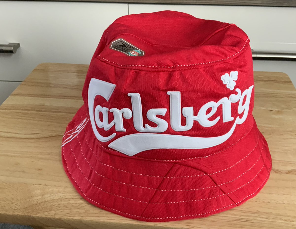 Massive thanks to <a href="/Kop_Clobber/">Kop Clobber</a> for making this bucket hat with the shirt from the greatest football match of all time 🏆