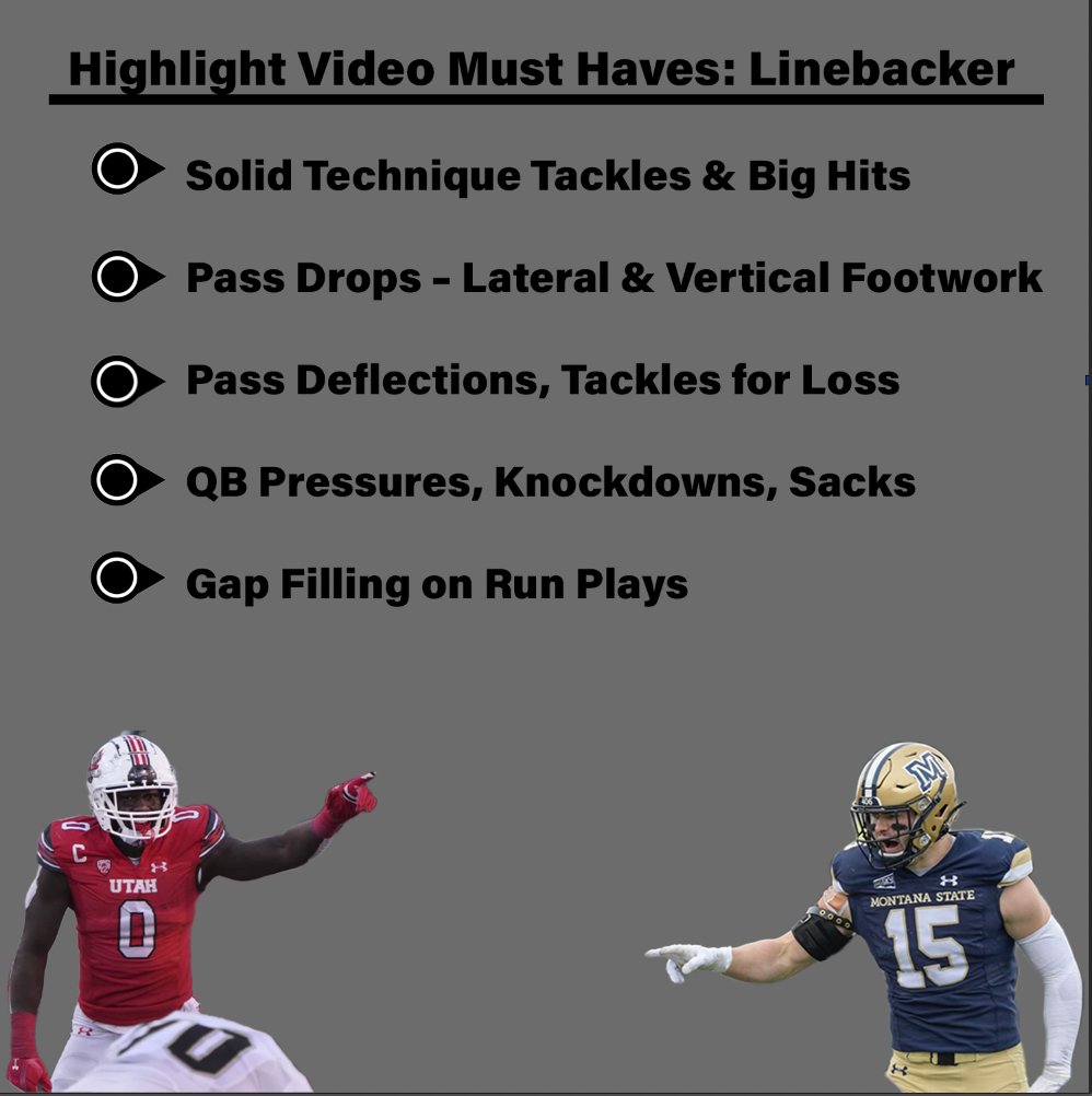 Highlight Video Must Haves: Linebacker‼️