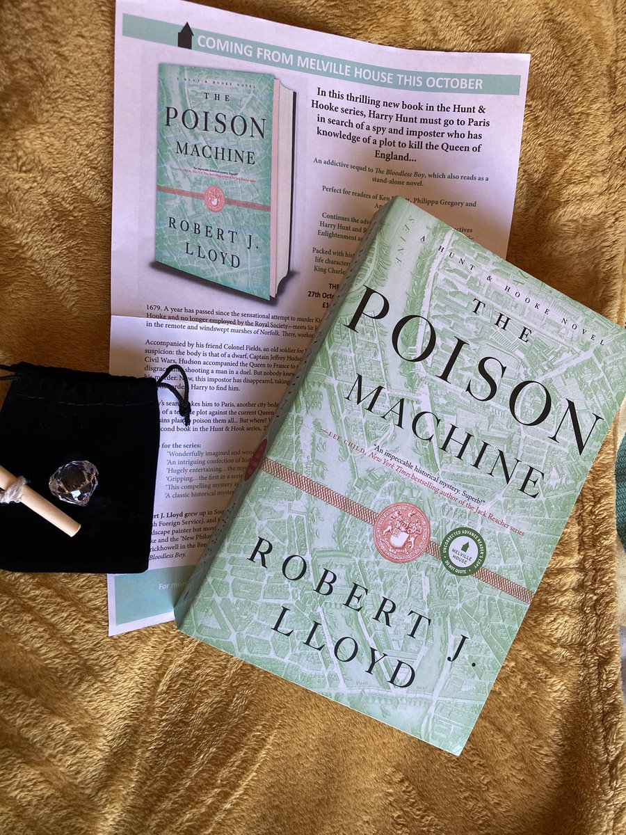 “An addictive sequel to The Bloodless Boy”

I can’t wait to read this and huge thanks to @NikkiTGriffiths and @melvillehouse for this fab copy of #ThePoisonMachine by @robjlloyd and intriguing goodies! 

Out 27th October 💎