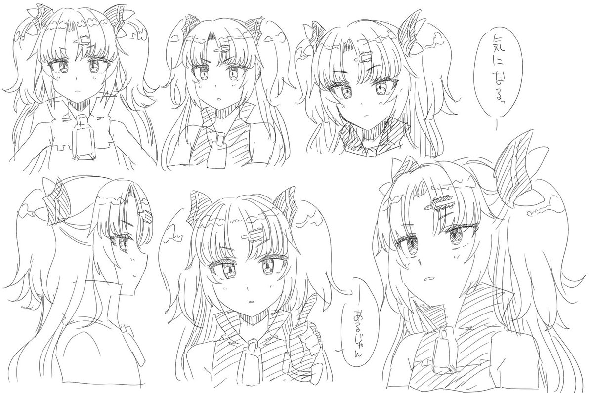 顔を可愛く描けるようになりたいから練習するぞ! 27 