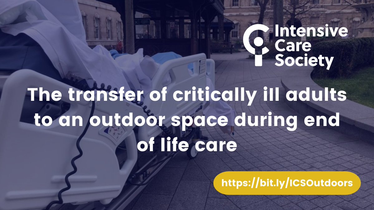ICS_updates's tweet photo. Our new guidance led by @clark_samr and an expert writing group has been published for the transfer of critically ill adults to an outdoor space during end of life care 👉 https://t.co/oisRNfjjCs
@mariecurieuk | @APMPostTweets | @UKCCNA https://t.co/1EVl7fyiY6