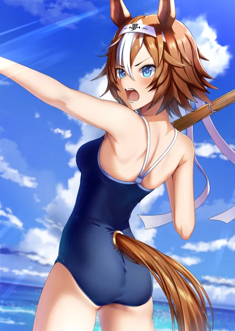 「海だからってはしゃぎまわるんじゃないっス!!」 #ウマ娘 