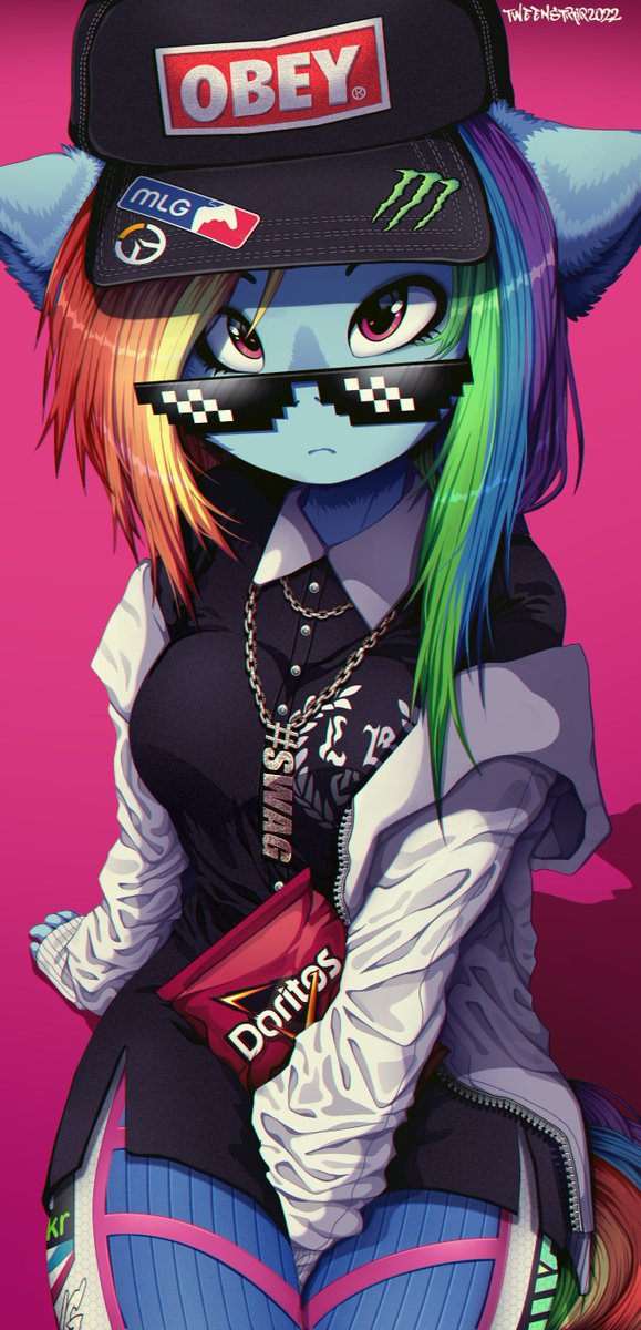moe swag.
#RainbowDash #mylittlepony #mlpg4