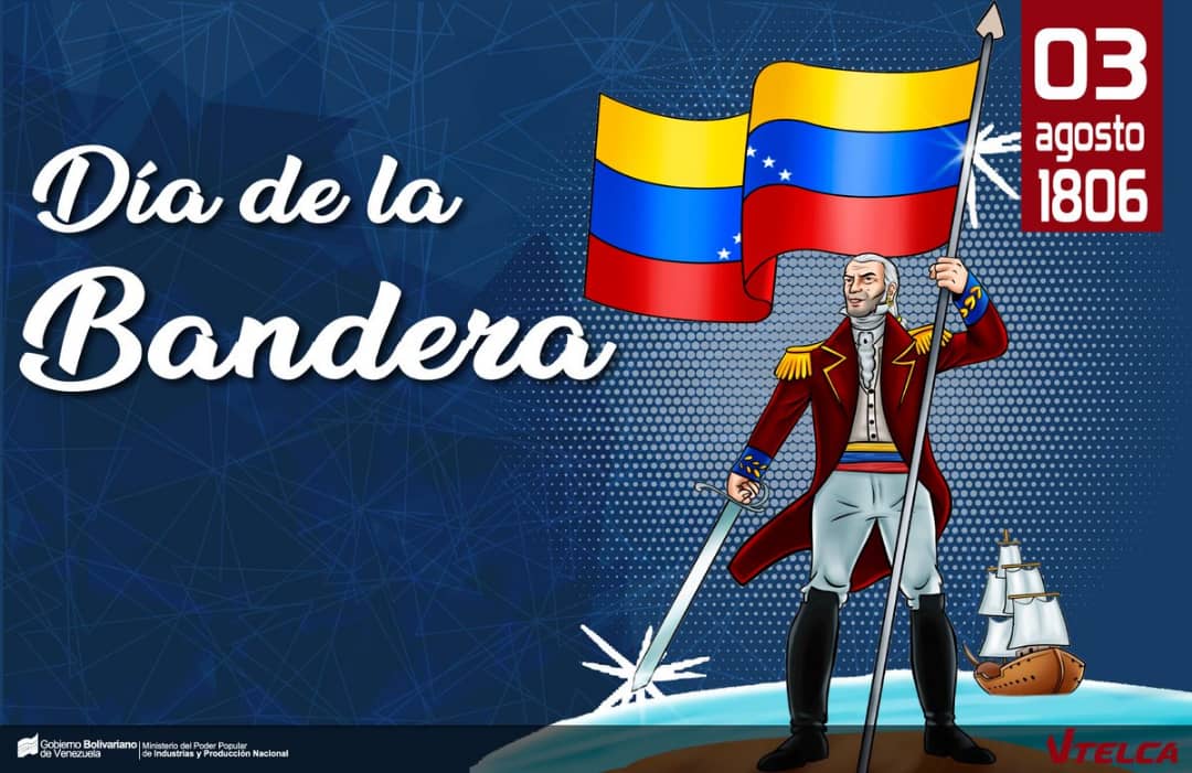 Maurorasu's tweet photo. #3Agosto #BanderaNacional 216 años después continuamos enarbolando las banderas de lucha de un pueblo que defiende su dignidad e independencia, somos los nuevos guerreros que seguimos apostando por los cambios en positivo para todos 
#VenezuelaSeRespeta https://t.co/N92FBlbJ6z