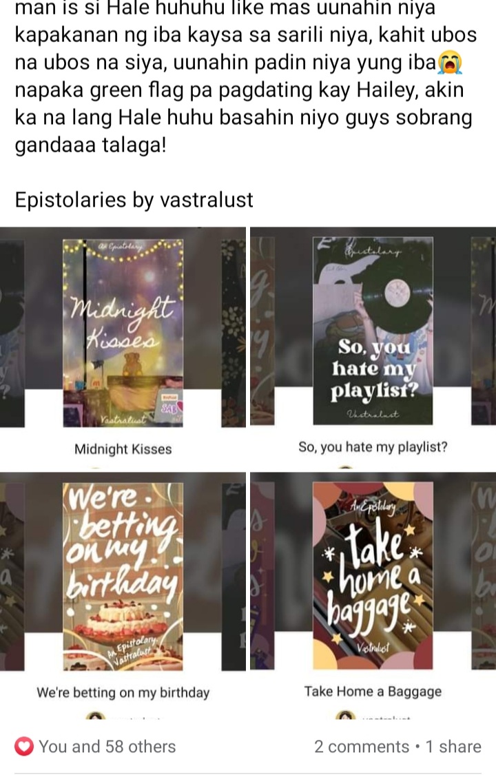 kiedia_'s tweet photo. Umabot ka na sa facebook feed ko @vastralustwp! I am so proud of you!!! 😭❤ https://t.co/ZOUsuCHpaV