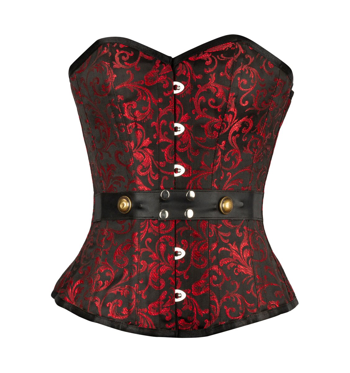 CorsetVanguard's tweet photo. Excited to share the latest addition to my #etsy shop: Corset Red Black Brocade &amp; Leather Belt Gothic Burlesque Steel Boned Overbust Corset Top https://t.co/9ujabEYdiT #eyeletgrommet #overbust #steel #red #halloween #black #steampunk #corset #corsettop https://t.co/eK2V5Rw9AM