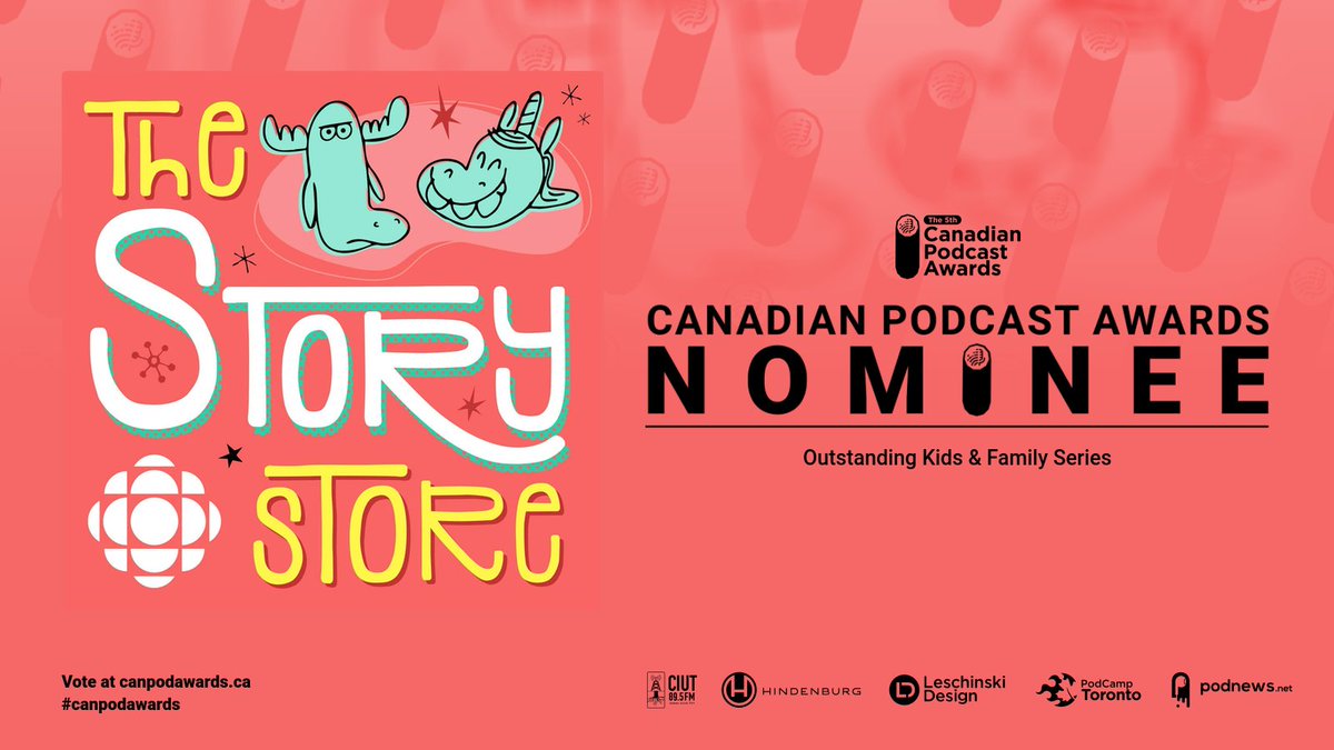 Wow, 5 nominations across 4 series! Massive thanks to <a href="/CanPodAwards/">The Canadian Podcast Awards</a> for this recognition.
 
Congratulations to the passionate, talented teams who brought these podcasts to life 🎉
 
Fellow podcasters, don't forget to vote! You have until Aug. 11: canpodawards.ca/vote