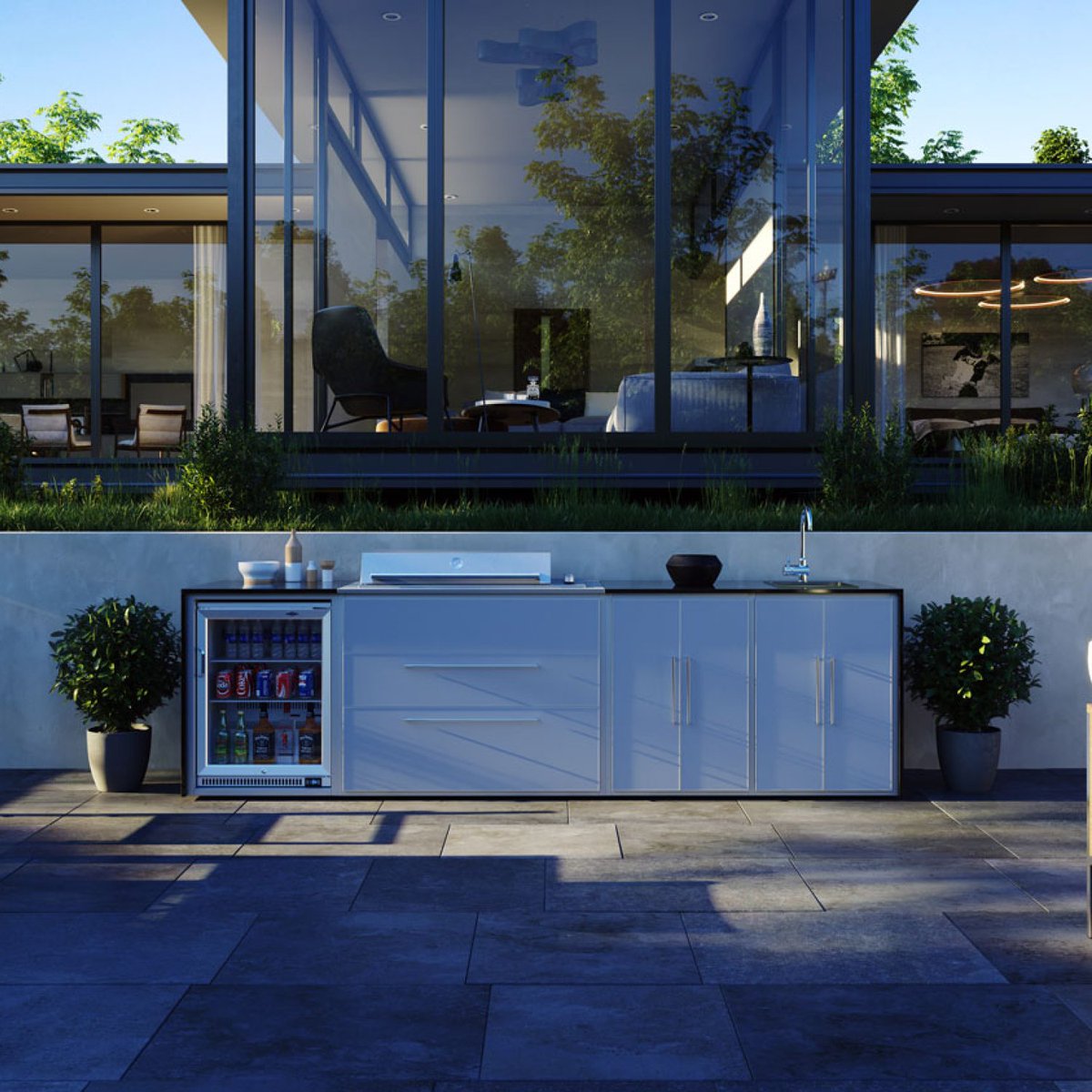 Built around market-leading BeefEater grills, our al fresco kitchen ranges come with various options, from granite worktops to soft-close doors. Get in touch today and let us keep you cooking outdoors, whatever the season. 
#outdoorkitchen #gardenkitchen