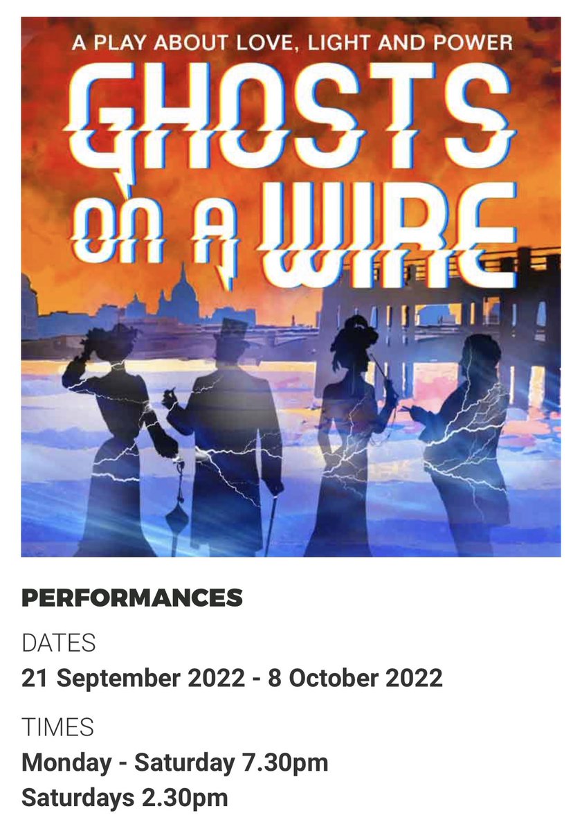 New play from @LindaSWilkinson one of the founding members of the Working Class Collective! Ghosts on a Wire! A play about love, light and power. Get tickets here: uniontheatre.biz/show/ghosts-on…