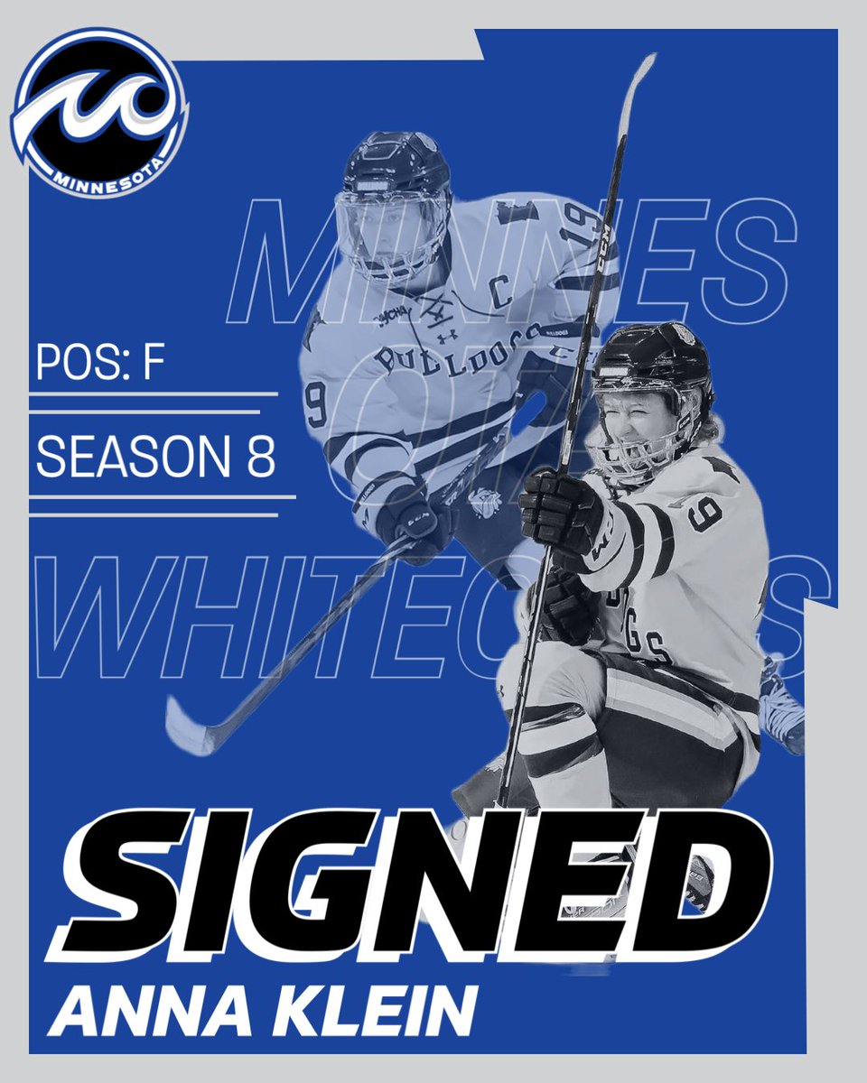 WhitecapsHockey's tweet photo. Forward Anna Klein (@kleiner_21) has agreed to a one-year deal after capping off a stellar five-year career with the University of Minnesota-Duluth. 🌊

📰: https://t.co/RevHHY0KKw https://t.co/rjtEEpGYWG
