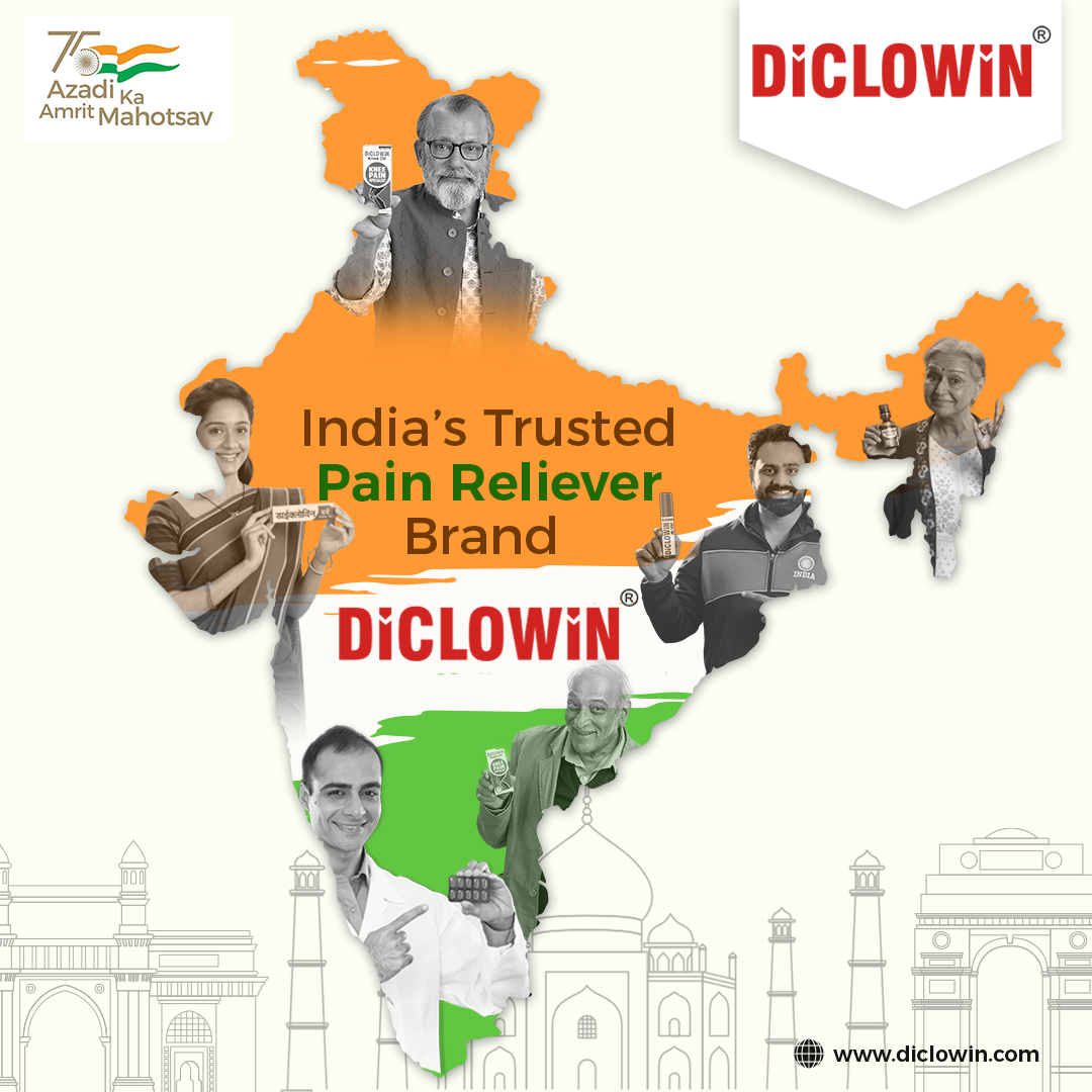 diclowinplus's tweet photo. India's Trusted Pain Reliever Brand-DiCLOWiN
Provides rapid and long lasting Relief from all kind of Pains-Muscular Pain, Sprains, Strains, Neck &amp; Shoulder Pain, Knee and Joints Pain, Back Pain,Arthritis.
#amritmohtsav #DiclowinPlus #DiclowinGel #DiclowinKneeOil #DiclowinMRSpray https://t.co/MTpWbbobDT