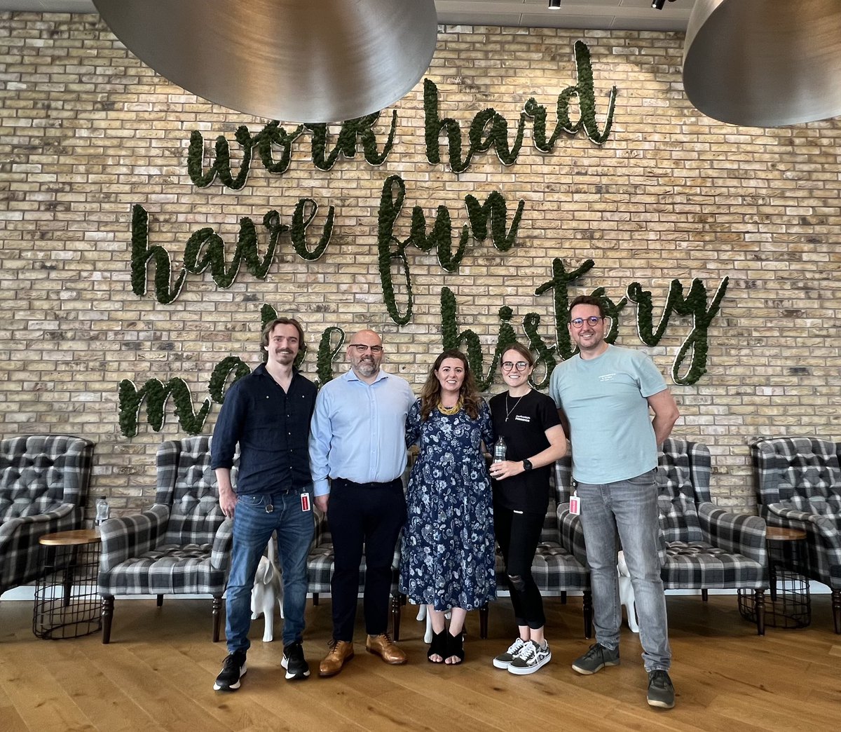 WhiteRoseEd's tweet photo. Work hard, have fun, make history! 

Great day down at Amazon HQ talking to the amazing team @awscloud #Exciting https://t.co/7KfcVLMlOT