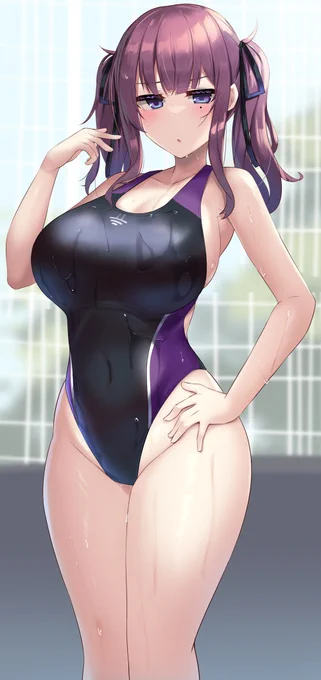 六花「センパイ、指定水着なのになんかめっちゃエロいですね!」

合同で水泳の授業とか受けてて欲しいしなんかやたら目立ってて欲しい競泳水着な夏色花梨センパイ絵です 
ジャージなしもおまけ 