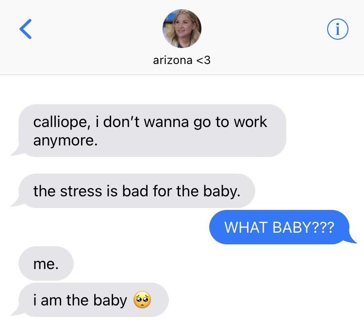 _jenrobbins's tweet photo. calzona one tweet au || baby https://t.co/RSZVd32LLs
