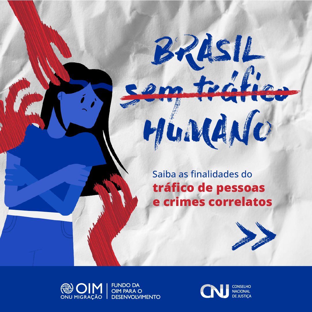 OIMBrasil's tweet photo. Você sabia? 
O aliciamento para o tráfico de pessoas tem várias finalidades: exploração sexual, sequestro de crianças, trabalho escravo, extração de órgãos, entre outras.
Se você suspeita de algo, denuncie! #Disque100📞
A ligação é gratuita e anônima.
@CNJ_oficial https://t.co/Q1q9PnBVX6