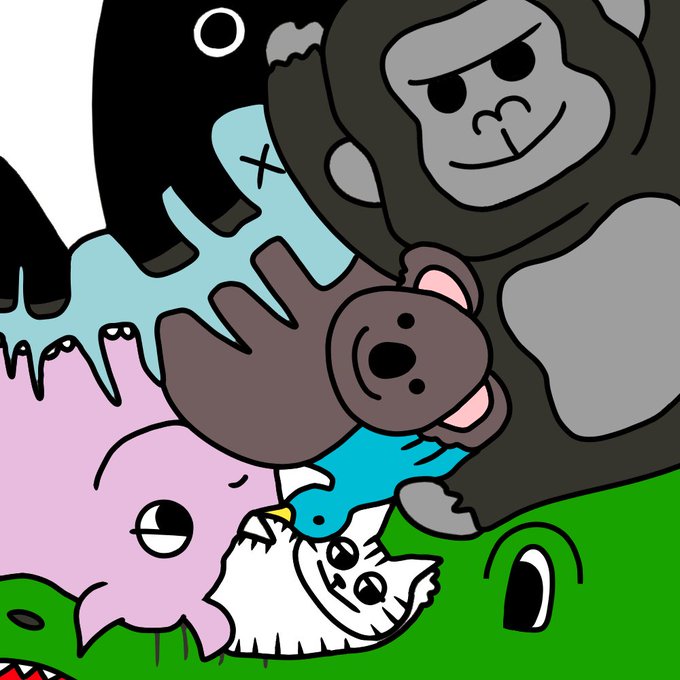 動物ののtwitterイラスト検索結果
