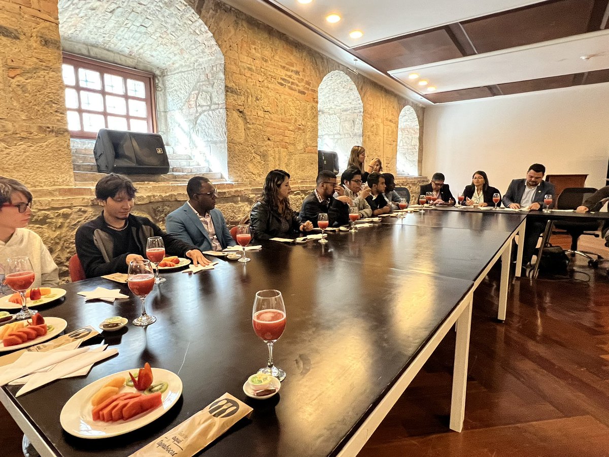 SandraComunes's tweet photo. #AEstaHora como bancada de @ComunesCoL compartimos un grato espacio con la Misión Estudiantil y Juvenil de Acompañamiento y Observación de la Implementación del Acuerdo Final de Paz. ¡La juventud es fundamental para este camino hacia la paz completa! 🌹
#FelizMiercoles https://t.co/UP0aaBqC0a