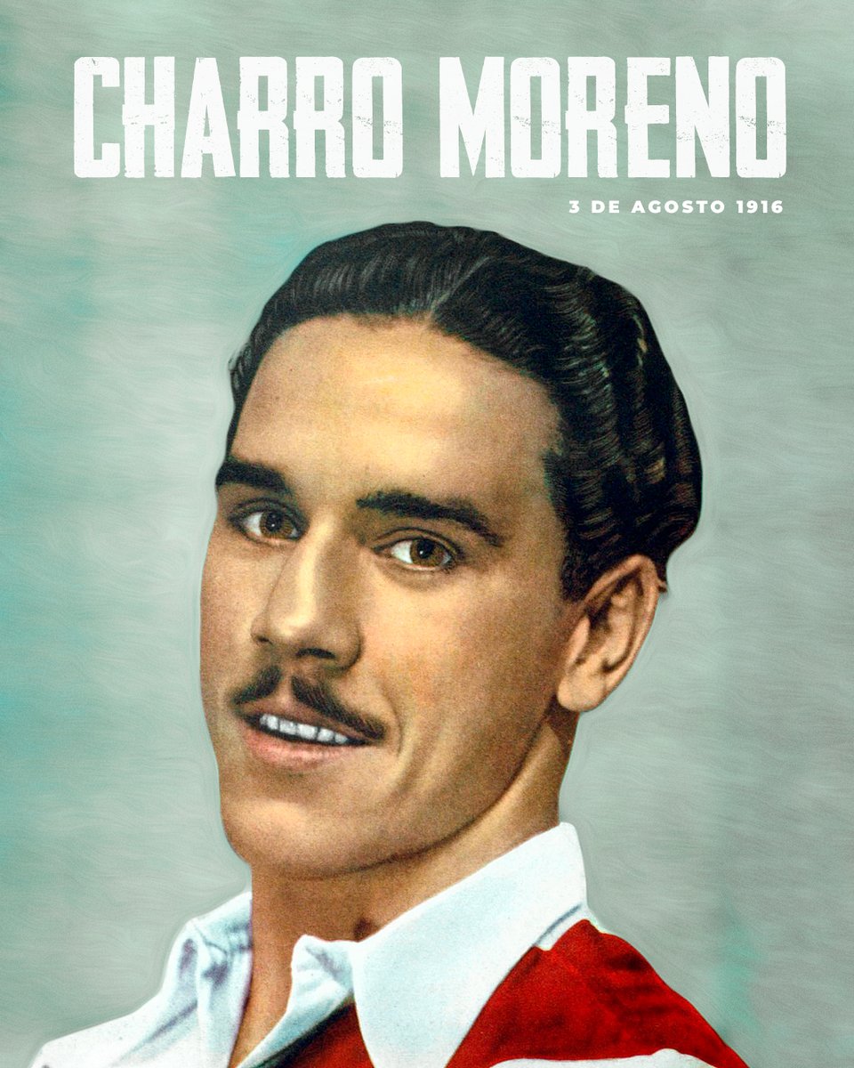 RiverPlate's tweet photo. ＣＨＡＲＲＯ ⚪️❤️⚪️

#UnDíaComoHoy, en 1916, nacía uno de los más grandes cracks de la historia riverplatense: José Manuel Moreno, el Charro 🔝🚂 https://t.co/ZRf3o1efYD