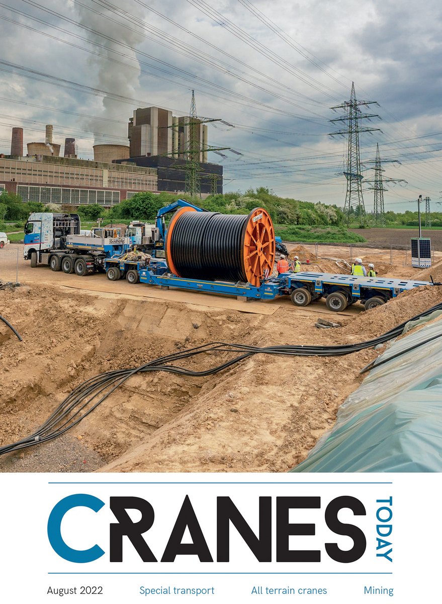 The August 2022 issue of Cranes Today is out now. It's available digitally (for free) here: protect-eu.mimecast.com/s/2-0HC29Y1Up4… 
Featuring original exclusive lifting and specialist transportation content including: 
#Jobofthemonth
#Allterraincranes what buyers want
#Mining
#Specialtransport
