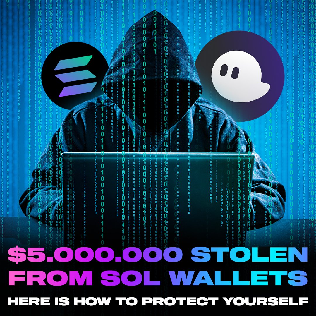 goatsofnft's tweet photo. Solana Wallets Targeted in Latest Multimillion Dollar Hack ⚠️ Here is how to protect yourself ✅️ ...🧵..
#solana #phantom #nfthack #nfthacker #nftsafety #solsummer #sol https://t.co/2aflzbD3BI