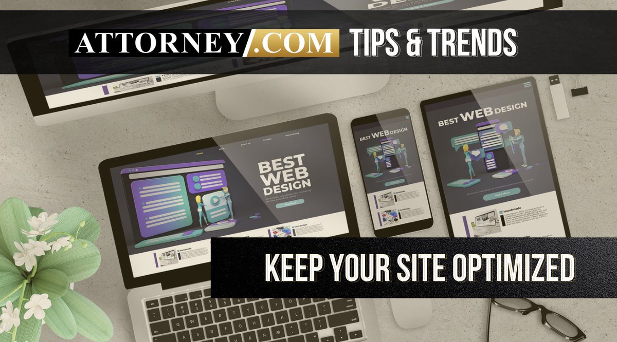 ComAttorney's tweet photo. Tips &amp; Trends: Keep Your Website Optimized

Keep your clients up to date with a fully optimized and updated website, including chat widgets, a one-page website, mobile friendly, reducing plugins and more!

#lawtwitter #legalmarketing #website #tipsandtrends #attorney #law #chat https://t.co/rziarduY5n