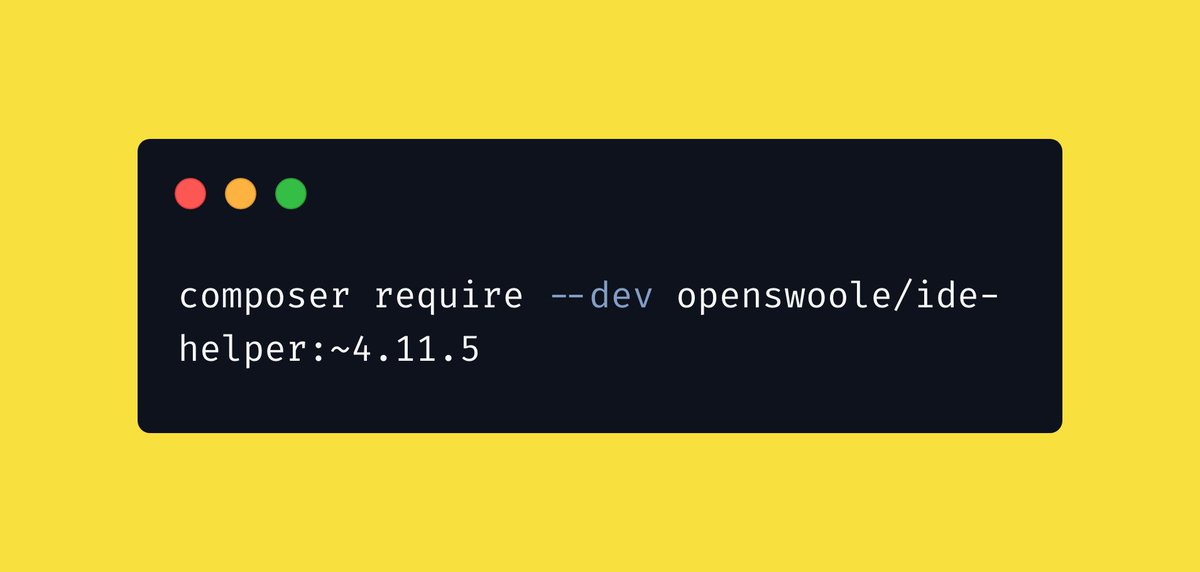 openswoole's tweet image. ⚡️Openswoole IDE helper v4.11.5 released with many type hint fixes. Thanks the contribution from @Ahmardiy
#php #phpc #OpenSource #Openswoole