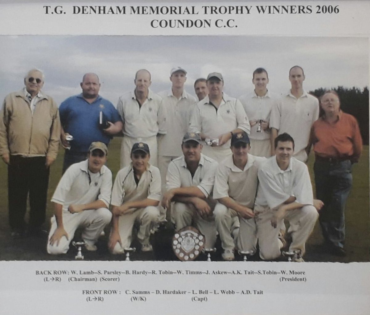 North East Old Cricket Photos (@north_photos) on Twitter photo <a href="/CoundonCC/">Coundon Cricket Club</a> 2006 T. G. Denham Memorial Trophy Winners
C/O - Coundon CC Facebook Page <a href="/CoundonCC/">Coundon Cricket Club</a> 2006 T. G. Denham Memorial Trophy Winners
C/O - Coundon CC Facebook Page