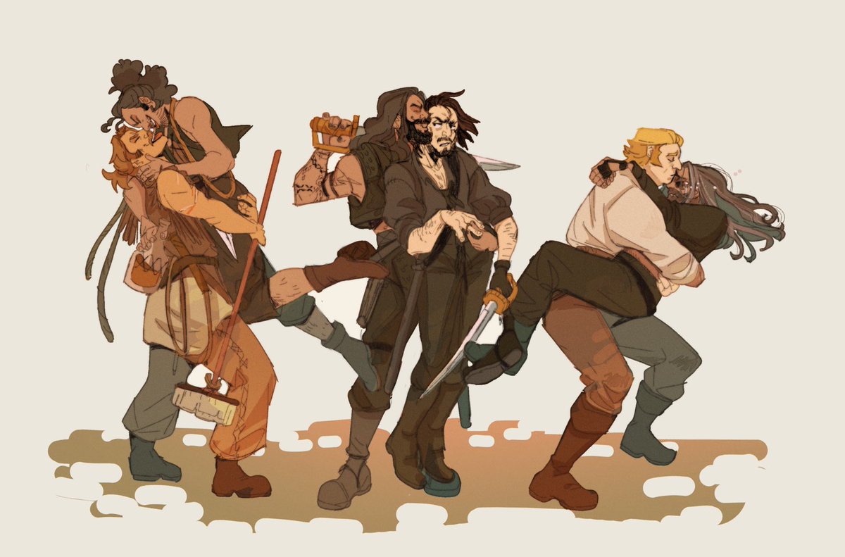 Edward Teach and his eclectic taste for ~ dalliances #ofmdfanart