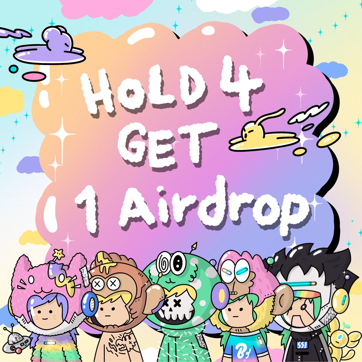 BubblyStory's tweet photo. Those who HOLD 4+ Bubbly by the time of Snapshot between August 5, 2022 7:00 PMGMT+7 and August 6, 2022 7:00 PM GMT+7

Will be airdropped 1 Bubbly NFT for no cost!

And, the collab land verification is ready! 

Mint Website : https://t.co/W7xMBQSgCE
OS : https://t.co/g8tyMTd3lT https://t.co/fpdtEKpLMM