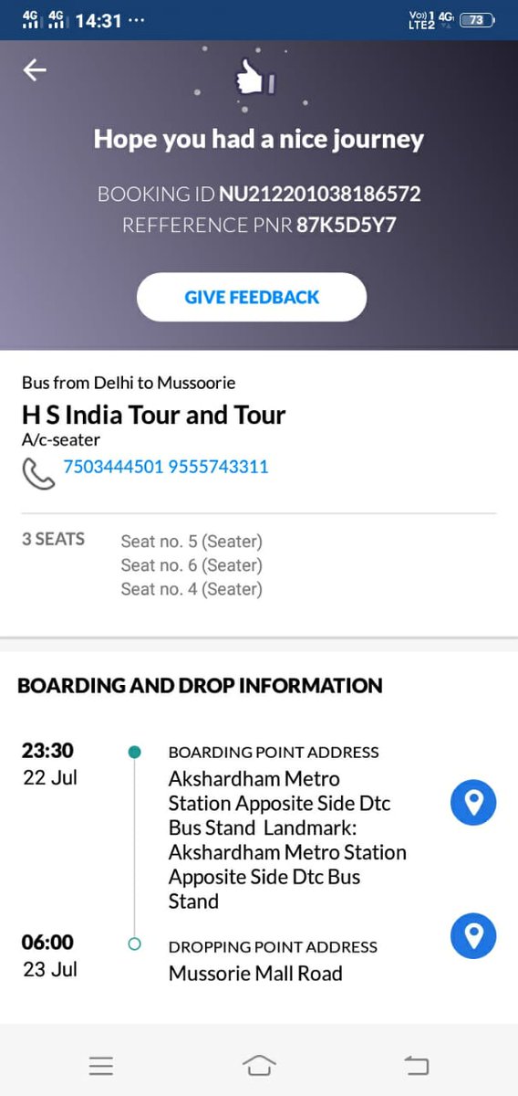 AnmolGupta66's tweet photo. Beware of MakeMyTrip Scam. Bus cancelled by the operator, but still MakeMyTrip can't refund the amount. Been more than 10 days
Disgusting service, no service agent to talk to @makemytrip @makemytripcare @consumerforum_
PNR: 87K5D5Y7
#MMTscam #consumercourt https://t.co/NA9DiYDgN0 https://t.co/RBFxL8CWMu