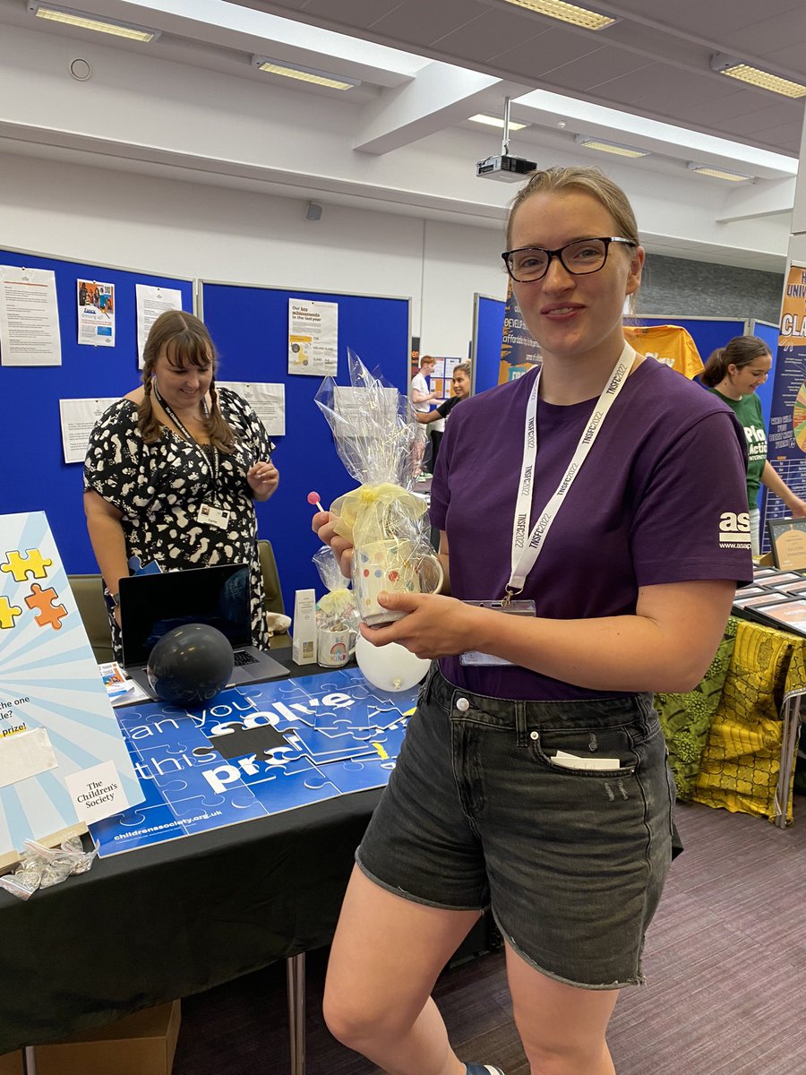 childsocjanef's tweet photo. lovely to meet Hetty who raised over £500 for @childrensociety at the @lborouniversity #ragconference https://t.co/X2pnv1ZyKK
