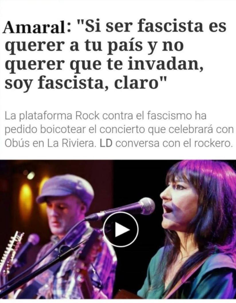 EnLaBocaDelLob2's tweet photo. Un motivo más para escuchar Amaral.. https://t.co/tnwdbIqSH7