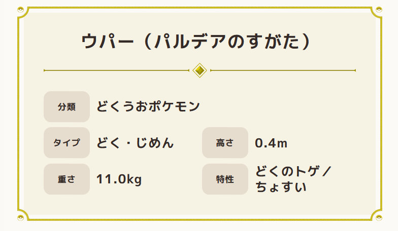 ポケモンメモ ポケモン スカーレット バイオレット 新ポケモン ウパー パルデアのすがた ポケモンsv ポケモン T Co Xhjcz2l0wj Twitter