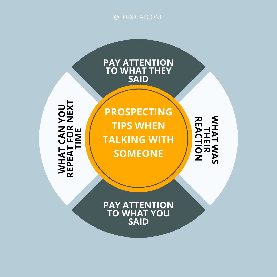 todd_falcone's tweet photo. Do you follow this pattern when talking to a prospect? Asking as a coach! #toddfalcone #TFN #thefearlessnetworkershow #thefearlessnetworker #success #workfromhome #entrepreneurtip #leadership #mindset #training #learnsomethingeveryday #tipoftheday #prospecting https://t.co/LGa9ldlSbf