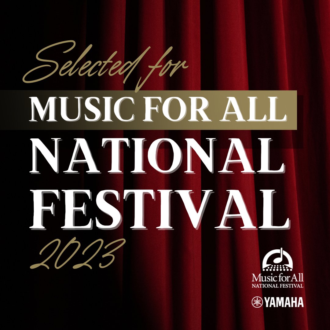 BrennanBand's tweet photo. The William J. Brennan High School Wind Ensemble was selected as a Featured Ensemble for the @musicforall National Festival in 2023. We will be Indianapolis bound for a featured concert this March! See you in Indy! #MFA #FeaturedBand @NISD @NISD_FineArts https://t.co/opdb3wdqxQ