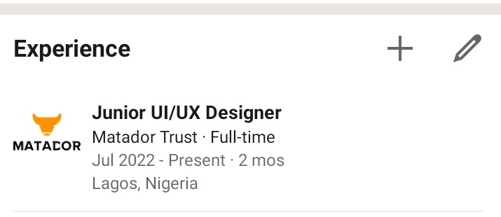 Hello everyone 😊

I’m happy to share that I started a new position as Junior UI/UX Designer at Matador Trust! 
#uxdesign #techtwitter