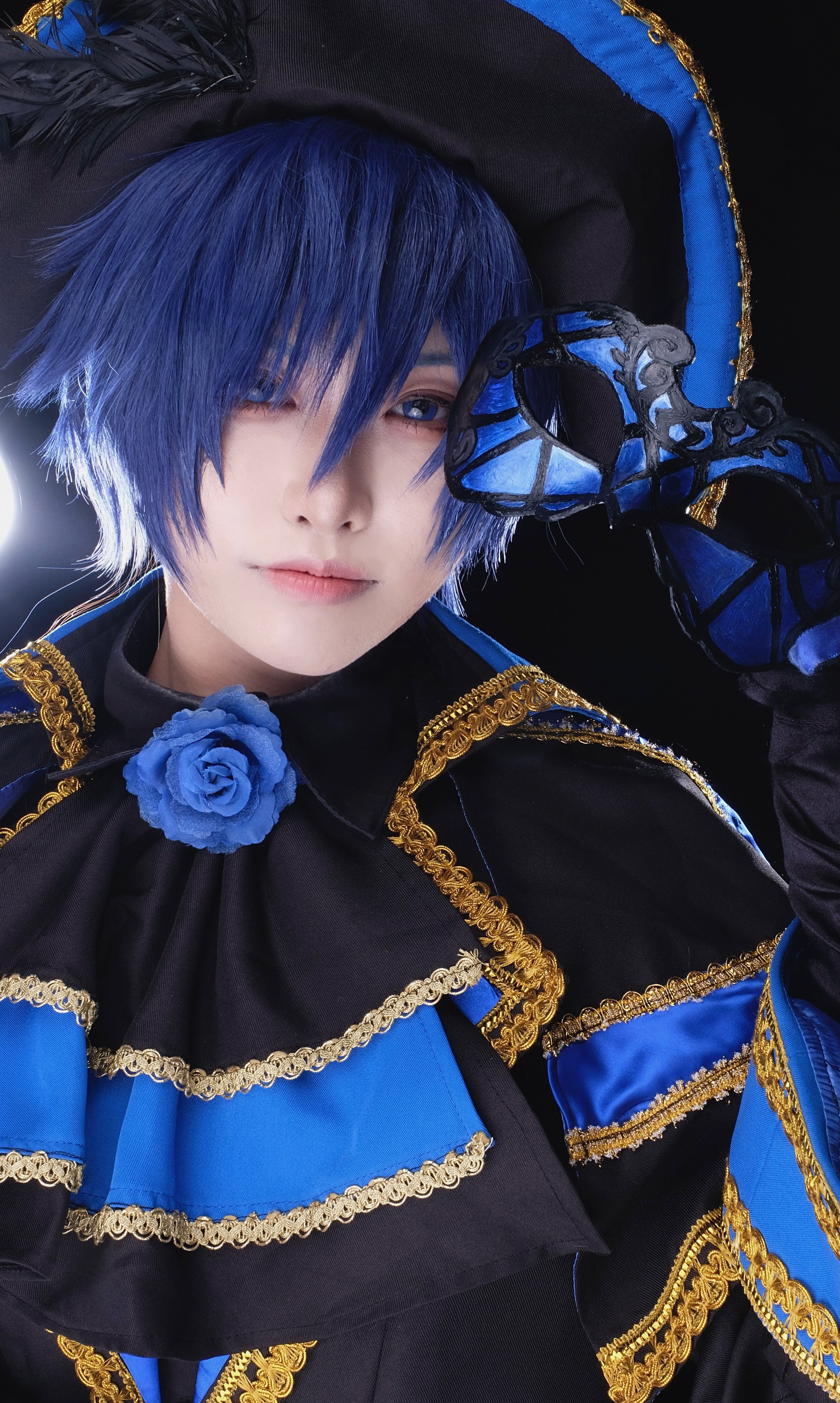 ボカロ　kaito コスプレ　カンタレラ　ローザブルー ボカロ kaito コスプレ カンタレラ ローザブルー