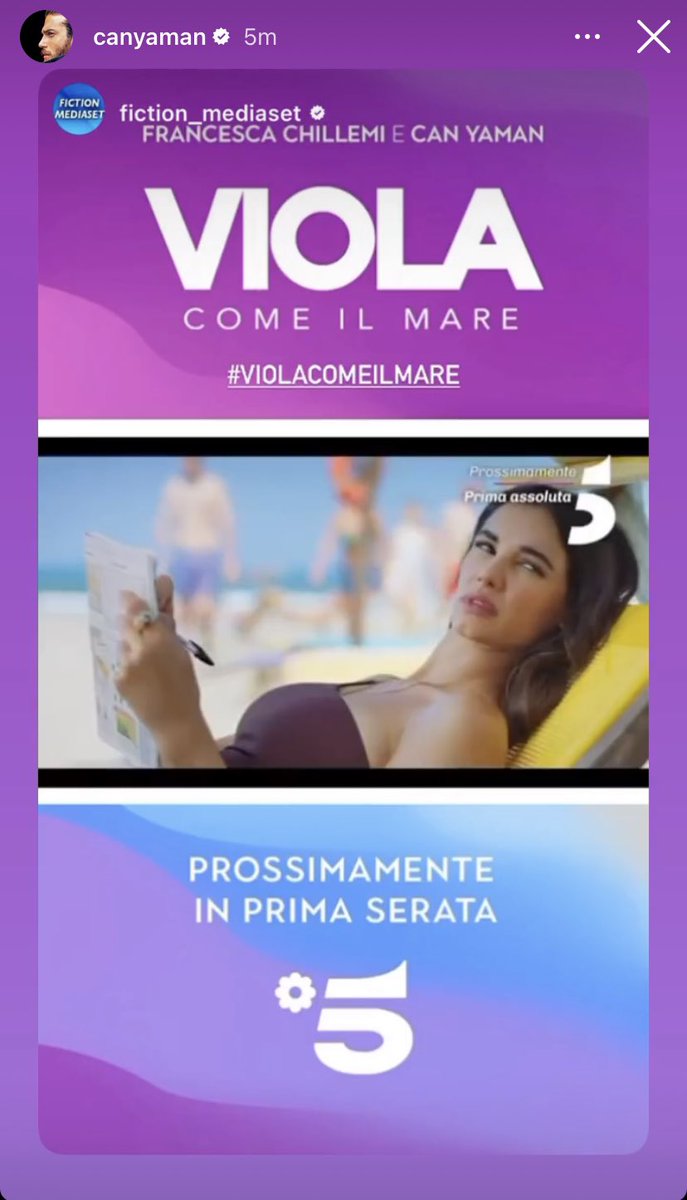 📌#CanYaman IG Story - #CanYaman publishes the first Promo video for #ViolaComeIlMare
