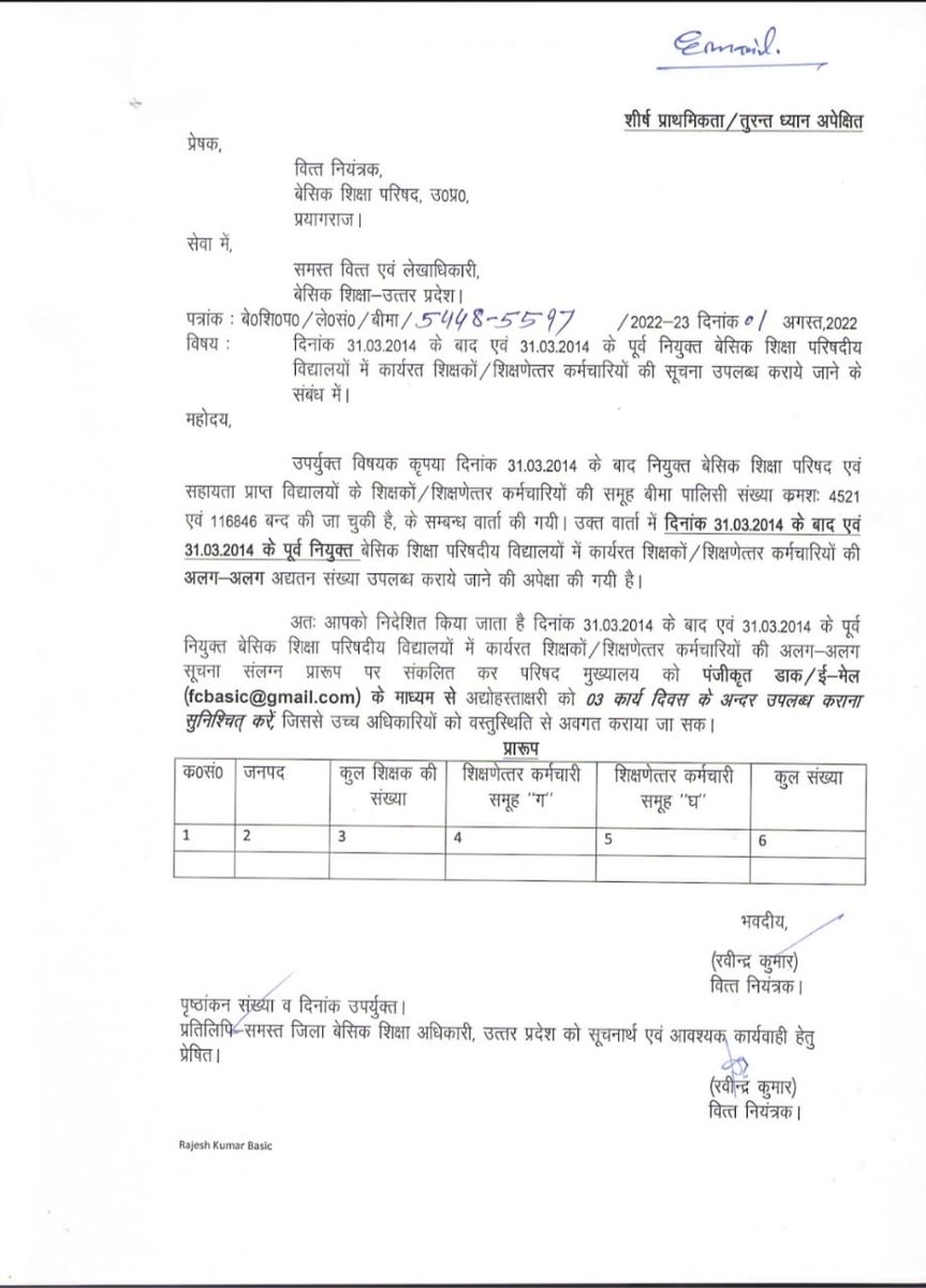 <a href="/Vinay_vbtc/">Vinay kumar singh</a> <a href="/CMYogiAdityaNat/">Yogi Adityanath for PM</a> <a href="/CMOfficeUP/">CM Office, GoUP</a> <a href="/ChiefSecyUP/">S.P. Goyal, Chief Secretary, GoUP</a> <a href="/basicshiksha_up/">Department Of Basic Education Uttar Pradesh</a> <a href="/directorbasicup/">Director Basic Education</a> इससे पहले भी वित्त नियंत्रक महोदय जी के आदेश आने के बाद भी आज तक निर्णय नहीं हुआ।
Lic और वित्त नियंत्रक के पत्र निम्न लिंक में है। Lic ने स्पष्ट किया है कि 1अप्रैल 2014 से नियुक्त शिक्षकों की gis का लाभ देय नहीं। Gis की कटौती की धनराशि कहाँ है?<a href="/abplive/">ABP LIVE</a>

news.primarykamaster.com/2019/04/24-lic…