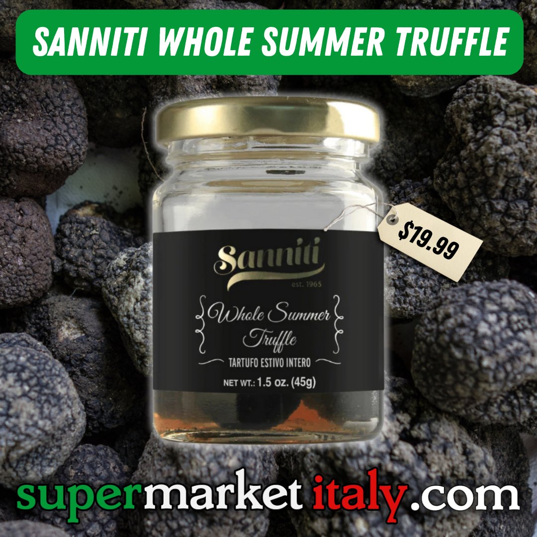 supermrktitaly's tweet photo. Looking to spice up your summer with some rich flavor? Sanniti Whole Summer Truffles are the perfect compliment for any Italian entree. Visit https://t.co/Qkw1ZiiSJj to purchase these truffles today.
#SupermarketItaly #Italian #ItalianFood #Italy #AuthenticItalianFood #Food https://t.co/HIp7czuDrC