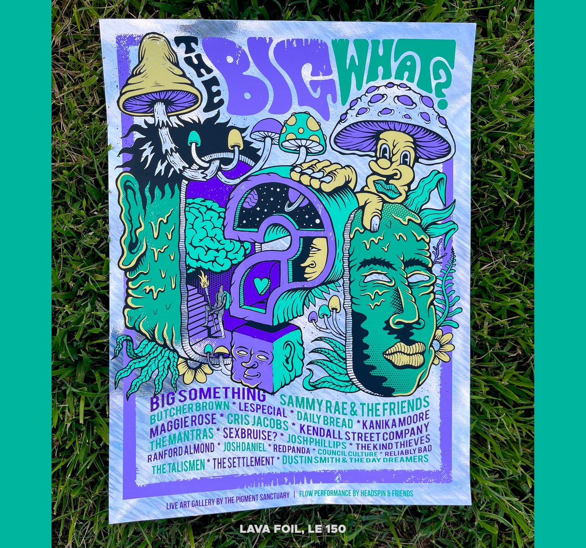 thebigwhatfest's tweet photo. Big What Merch is here! LE foil posters, apparel and pins by Chris Gipp plus Big Something “Chemistry” shirts and pins by Bollysbodega 😎🧪💨Only available while supplies last this weekend at The Big What? Merch tent. 🙌 https://t.co/x4bVwmrAOD