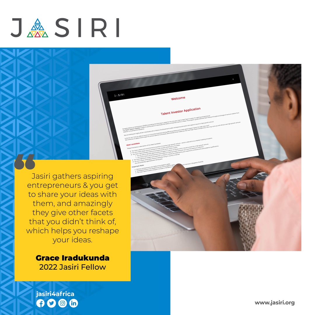 Jasiri4Africa's tweet photo. Not only do we focus on investing in skill development &amp; creating some world class initiatives, we also aim to broaden their network &amp; widen their scope of reach. https://t.co/aQU4cpm4ig