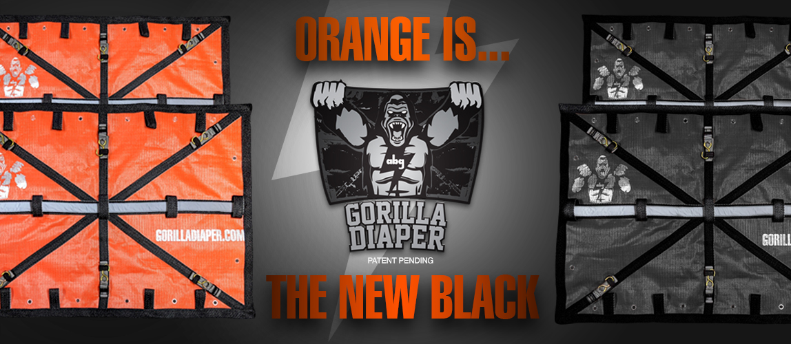 ABGbag's tweet photo. NEW Safety Orange Gorilla Diapers Available Now! - https://t.co/nijINMFEnS https://t.co/NL3GtjayLK