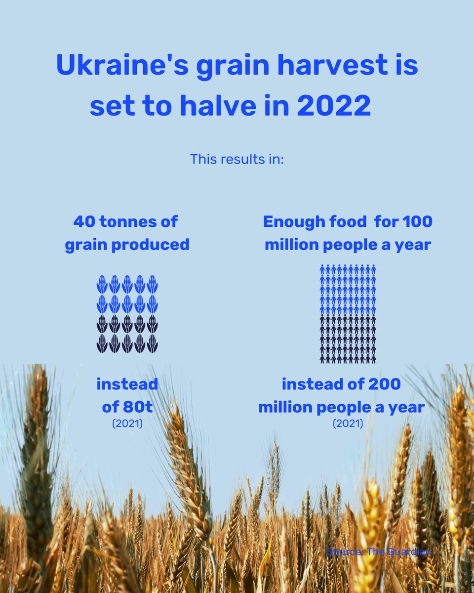 Fortunately, agreements were reached last week for the first ship since the beginning of the invasion to leave the harbour and export grain again, which is much needed on global markets.

Let's hope that this can continue and be able to provide food for everyone 🙏.