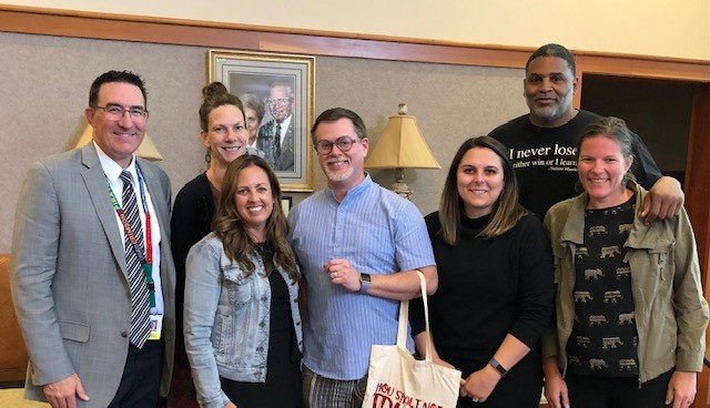279Online's tweet photo. The 279Online and OALC Admin team want to thank Superintendent @coryhmcintyre for launching the new year with the inspiring keynote @stephengpeters at the System Leaders Back-to-School Kick Off Meeting yesterday. (1/2) https://t.co/0kLFJ5tUyQ