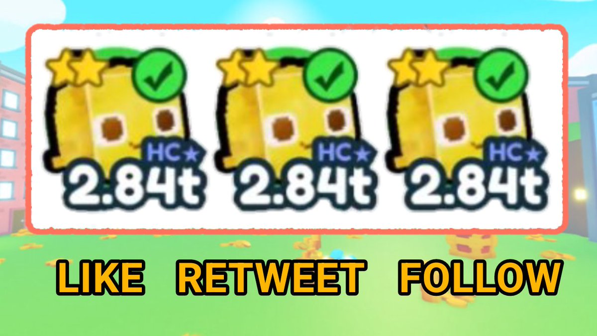 ImagesThatWierd's tweet photo. 3x 2.84T+ STAT HARDCORE PET GIVEAWAY 

How to enter?
- Like
- Retweet 
- Follow

Ends in 7 days!!!

#OPhardcore #Roblox #PetSimulatorX
#free #Giveaways #hardcore https://t.co/FFmFHROdQD